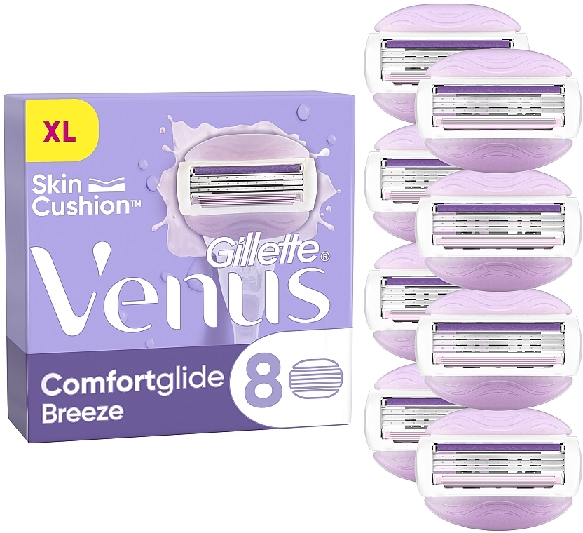 УЦЕНКА Сменные кассеты для бритья, 8 шт. - Gillette Venus Breeze * — фото N1