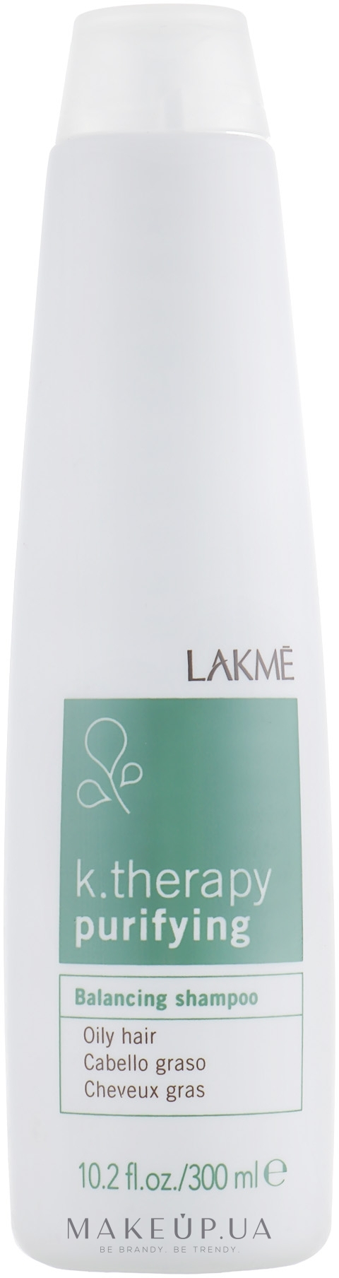Балансирующий шампунь для жирных волос - Lakme K.Therapy Purifying Balancing Shampoo — фото 300ml