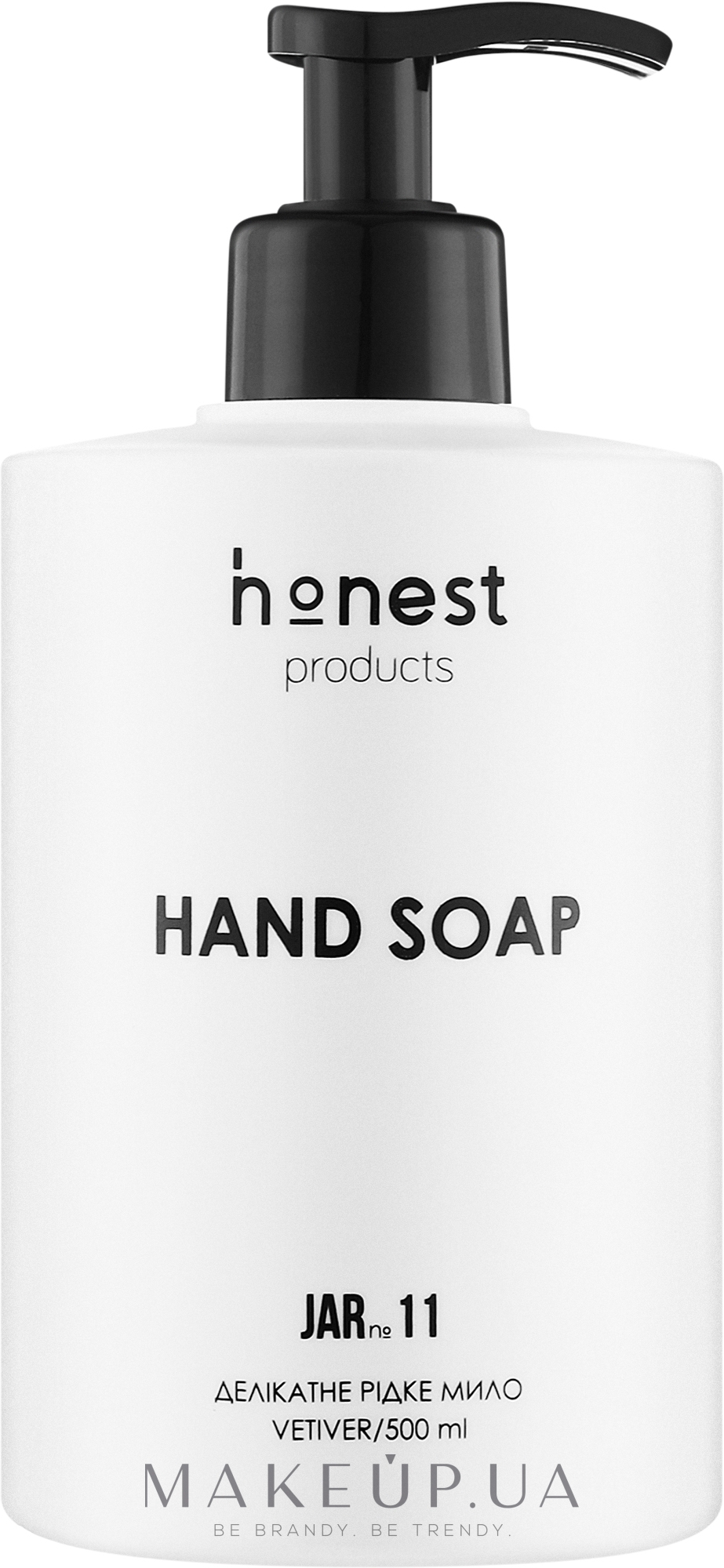 Деликатное жидкое мыло - Honest Products Hand Soap JAR №11 — фото 500ml
