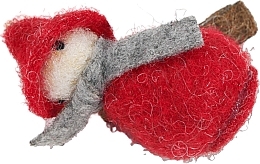 Набір заколок для волосся "Сніговик у червоній шапці", червоний - Lolita Accessories — фото N1