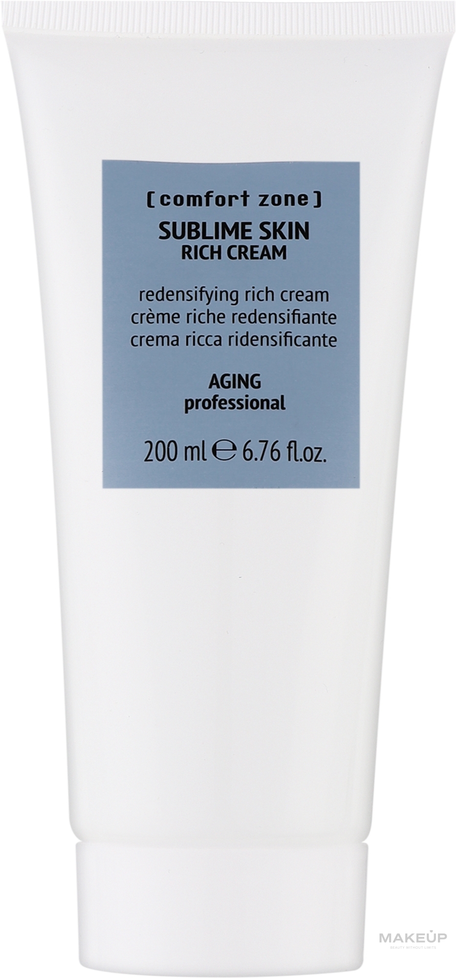 Омолаживающий питательный лифтинг-крем - Comfort Zone Sublime Skin Redensifying Rich Cream — фото 200ml