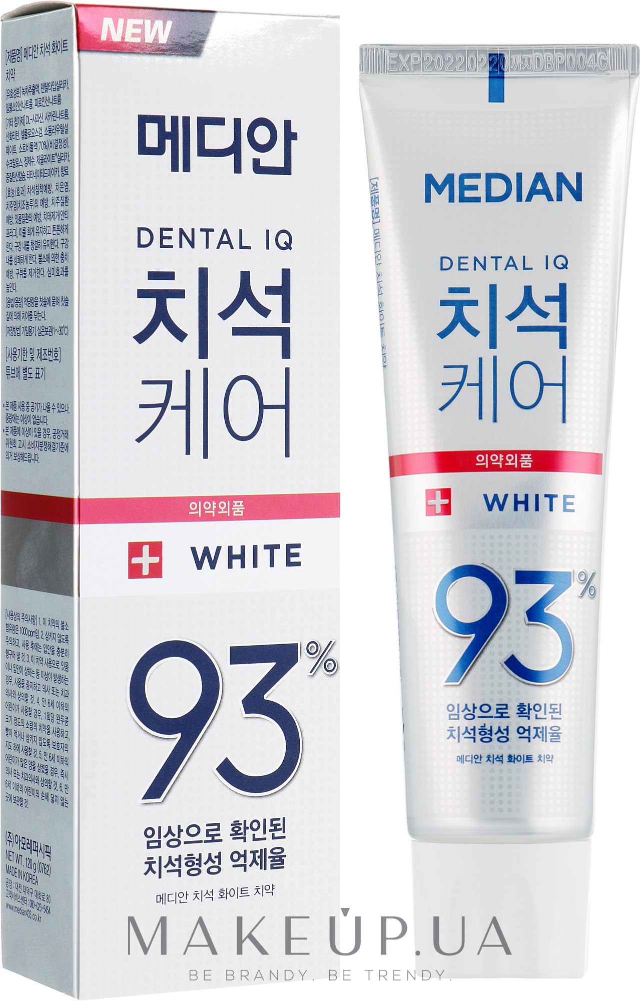 Отбеливающая зубная паста со вкусом мяты - Median Toothpaste White — фото 120g