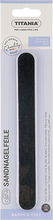 Пилка полірувальна, 17.5 см, 120/180 грит, 1031 B, в блістері - Titania — фото N1