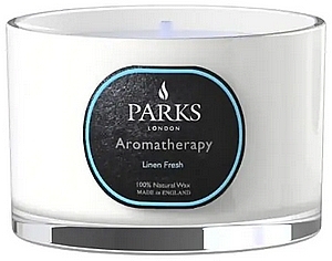 Ароматична свічка - Parks London Aromatherapy Linen Fresh Candle — фото N1