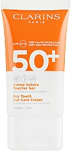 Парфумерія, косметика Сонцезахисний крем для обличчя                       - Clarins Sun Care Dry Touch Face Cream SPF 50+ (міні)