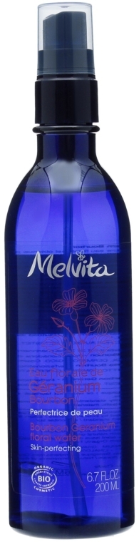 Квіткова вода для обличчя "Герань" - Melvita Bourbon Geranium Floral Water Spray — фото N1