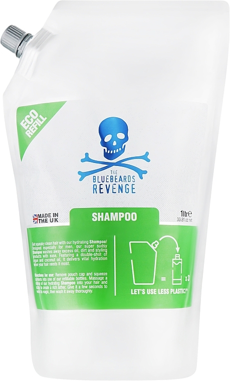 Шампунь для волос - The Bluebeards Revenge Classic Shampoo Refill Pouch — фото N1