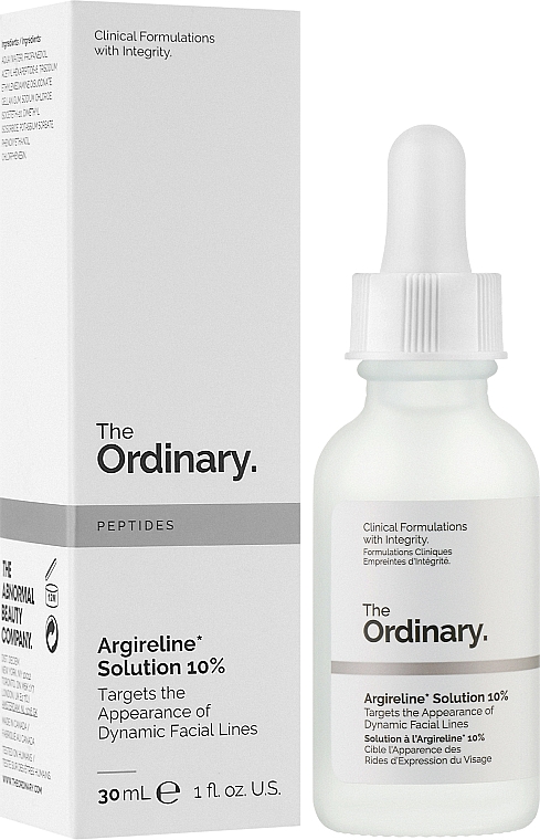 Легкая сыворотка с 10% пептидным комплексом ARGIRELINE - The Ordinary Argireline Solution 10% — фото N2