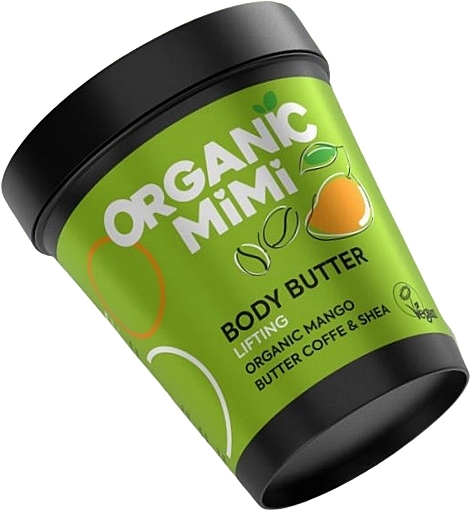 Масло для тіла з ліфтинг-ефектом "Манго та кава" - Organic Mimi Body Butter Lifting Mango & Coffee — фото N1