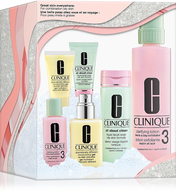 Набор, 6 продуктов - Clinique Great Skin Everywhere: For Combination Oily Skin — фото N1