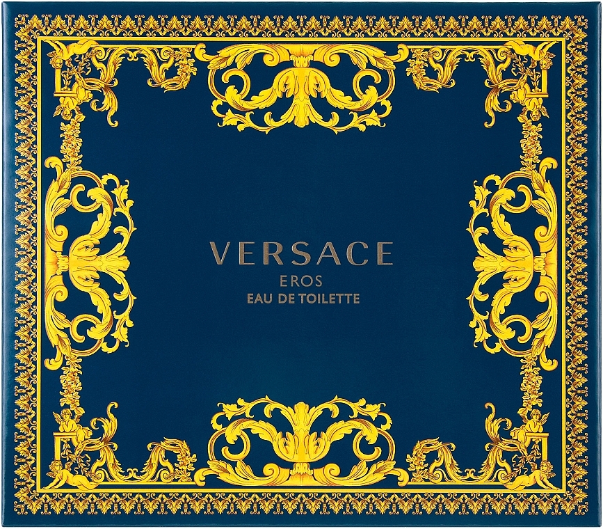Versace Eros - Набор (edt/100ml + sh/gel/150ml + edt/10ml) — фото N1