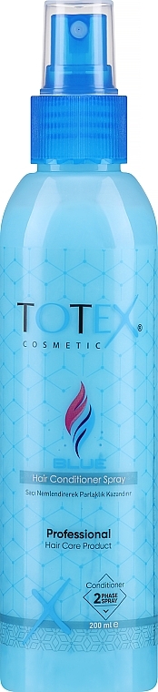 Двофазний спрей-кондиціонер для волосся - Totex Cosmetic Blue Hair Conditioner Spray — фото N1