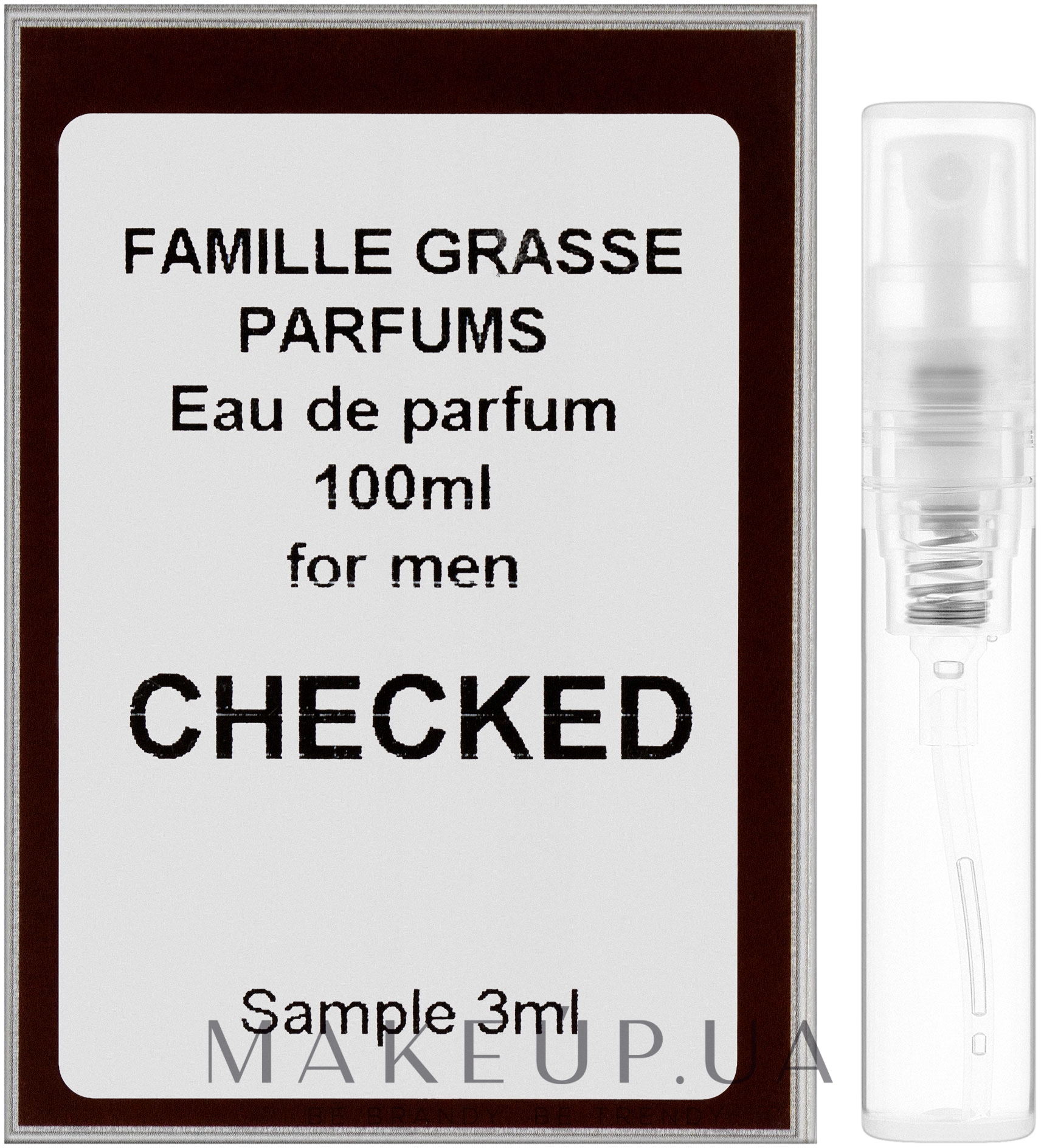 Famille Grasse Parfums Checked - Парфумована вода (пробник) — фото 3ml
