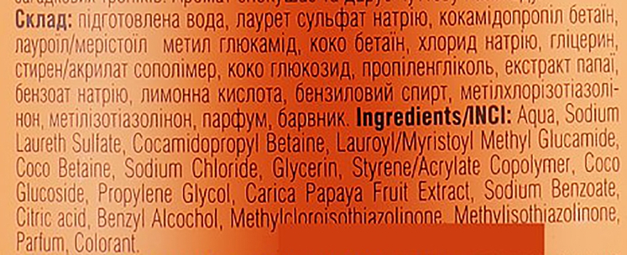 Гель-крем для душа "Папайя" - Liora Papaya Shower Gel-Cream — фото N3