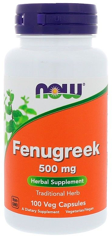 Капсули "Гуньба", 500 мг - Now Foods Fenugreek 500mg — фото N1