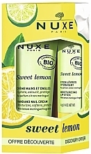 Парфумерія, косметика Набір - Nuxe Sweet Lemon (hand/nail/cr/50ml + lip/balm/30ml)