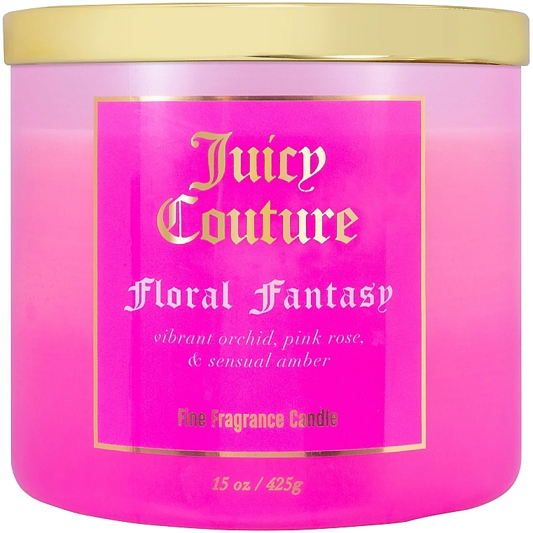 Ароматическая свеча - Juicy Couture Floral Fantasy Fine Fragrance Candle — фото N1