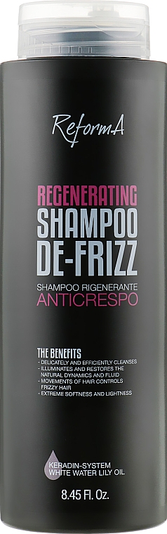 Випрямлювальний і регенерувальний шампунь - ReformA Regenerating Shampoo De-Frizz — фото N1