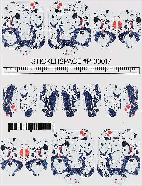 Дизайнерские наклейки для педикюра "Wraps P-00017" - StickersSpace — фото N1