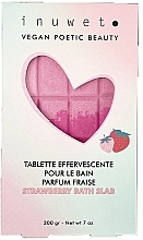 Духи, Парфюмерия, косметика Шипучие таблетки для ванны "Клубника" - Inuwet Tablette Bath Bomb Strawberry