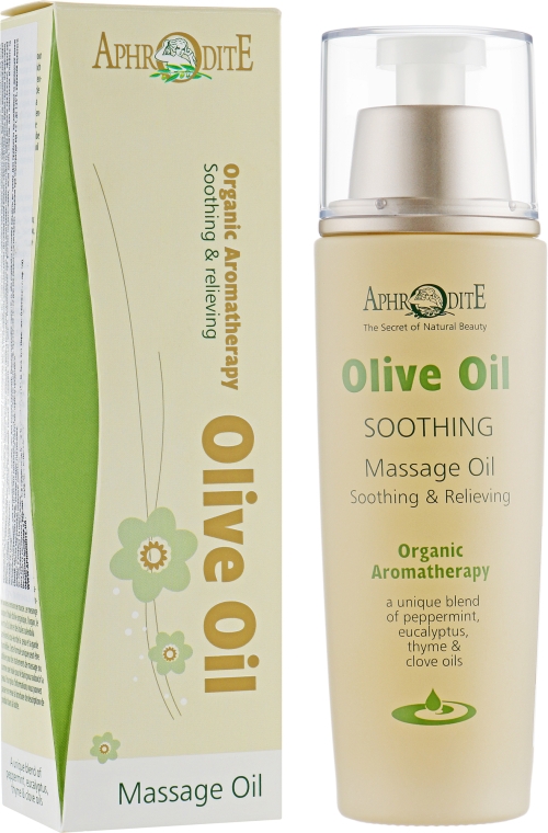 Массажное оливковое масло "Успокаивающее" - Aphrodite Olive Oil Massage Oil Soothing & Relaxing — фото N2