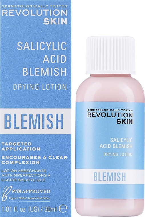 Подсушивающий лосьон с салициловой кислотой - Revolution Skincare Salicylic Acid Blemish Drying Lotion — фото N2