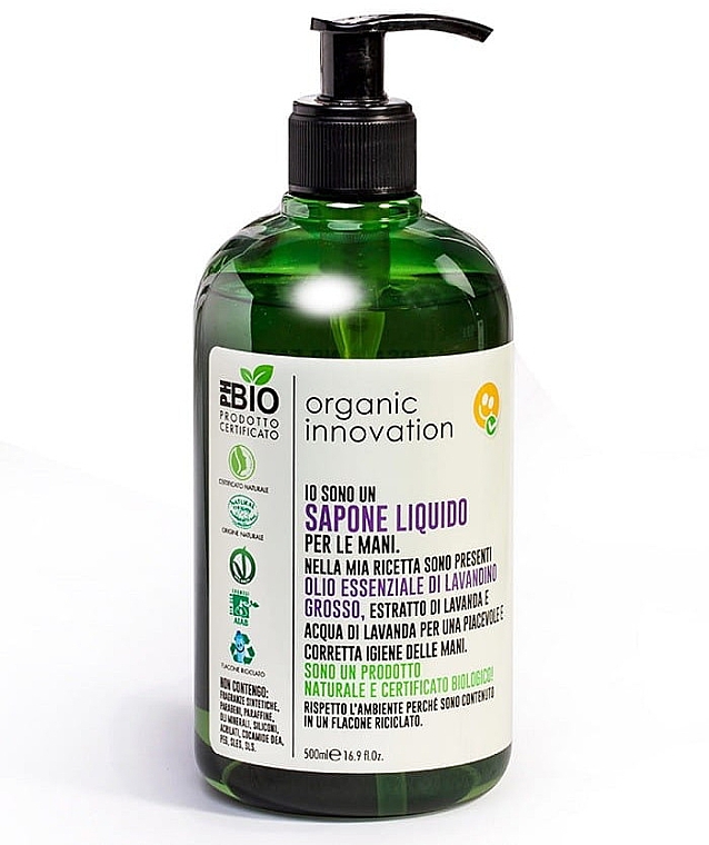 Жидкое мыло для рук с экстрактом лаванды - Organic Innovation — фото N1