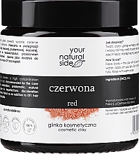 Натуральная глина косметическая, красная - Your Natural Side Natural Clays Glinka  — фото N1