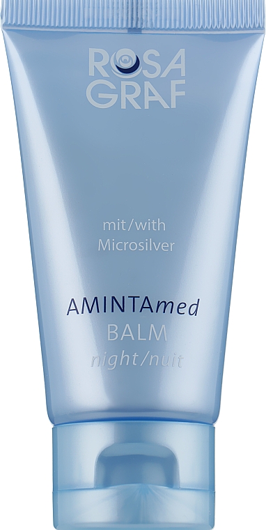 Ночной крем-бальзам с микро-серебром для жирной кожи лица - Rosa Graf Amintamed — фото N1