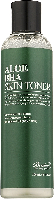 УЦЕНКА Тонер для лица с алоэ и салициловой кислотой - Benton Aloe BHA Skin Toner * — фото N2