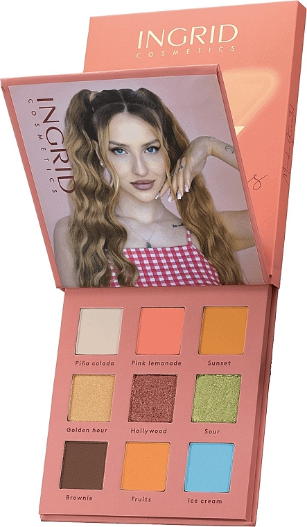Палетка тіней для повік - Ingrid Cosmetics Team X Summer Evenings Eyeshadow Palette — фото N1