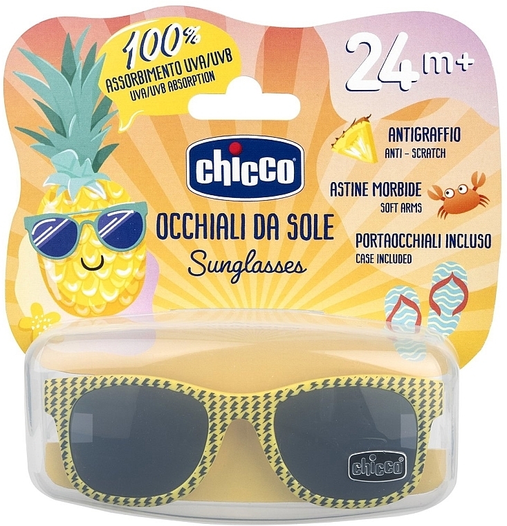 Окуляри сонцезахисні для дітей, від 2 років, жовті - Chicco Sunglasses 24M+ — фото N1