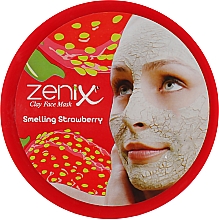 Глиняна маска для обличчя "Полуниця" - Zenix Clay Face Mask — фото N3
