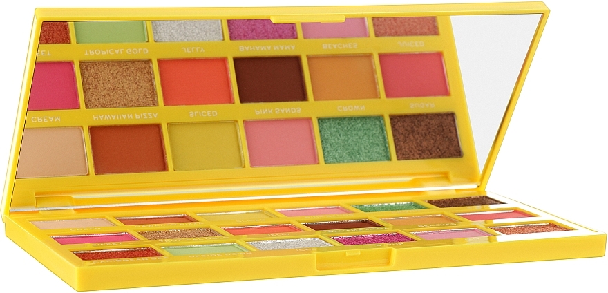 Палетка тіней для повік - I Heart Revolution Eyeshadow Palette Tasty Pineapple — фото N3