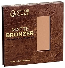 Парфумерія, косметика Матовий бронзер з олією авокадо та вітаміном Е - Color Care Matte Bronzer