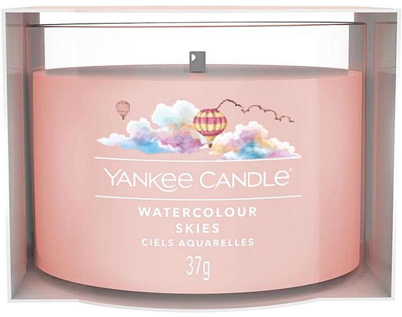 Ароматическая свеча в стакане мини - Yankee Candle Watercolour Skies Mini — фото N1