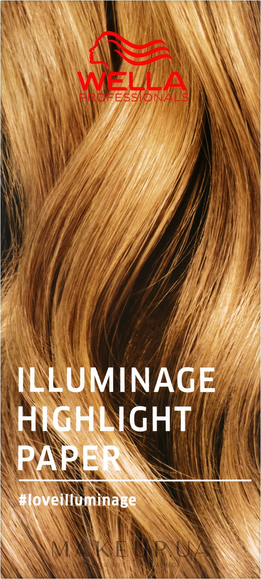 Бумага для окрашивания волос, 25 см - Wella Professionals Illuminage Highlight Paper Sheet — фото 100шт