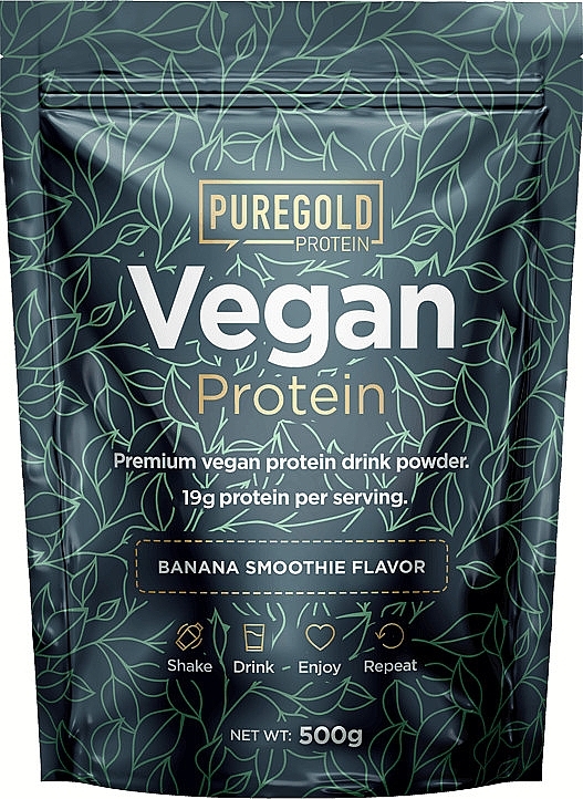 Рослинний протеїн "Банан" - PureGold Vegan Protein Banana — фото N1