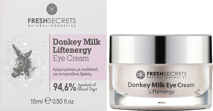 Крем для повік проти зморщок "Ліфтинг-ефект" - Madis Fresh Secrets Donkey Milk Liftenergy Eye Cream — фото N2