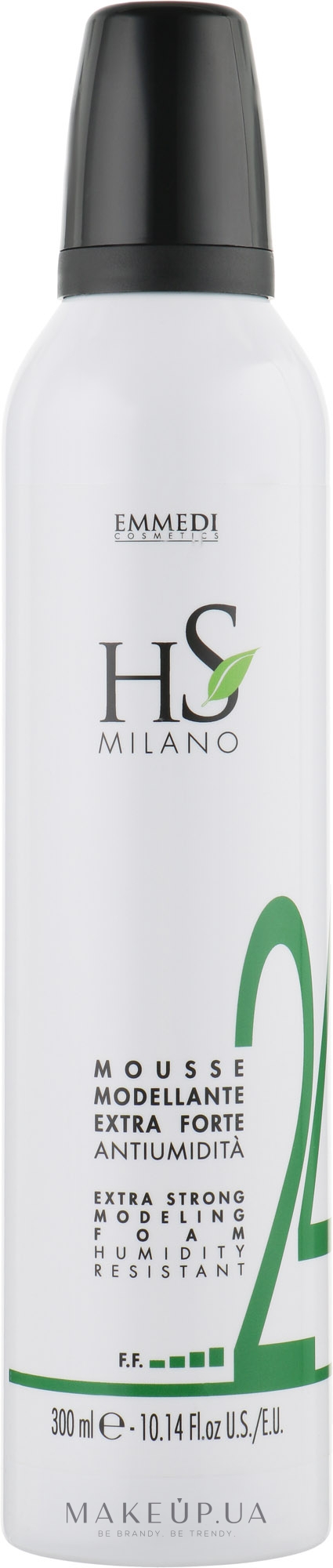 Моделювальний мус для волосся - HS Milano Extra Strong Modeling Foam — фото 300ml