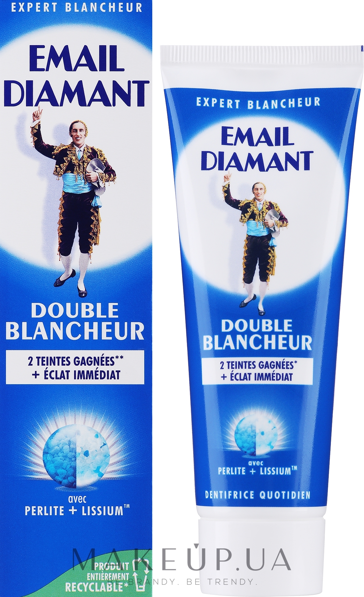 Зубна паста "Подвійна білизна" - Email Diamant Double Blancheur Toothpaste — фото 75ml