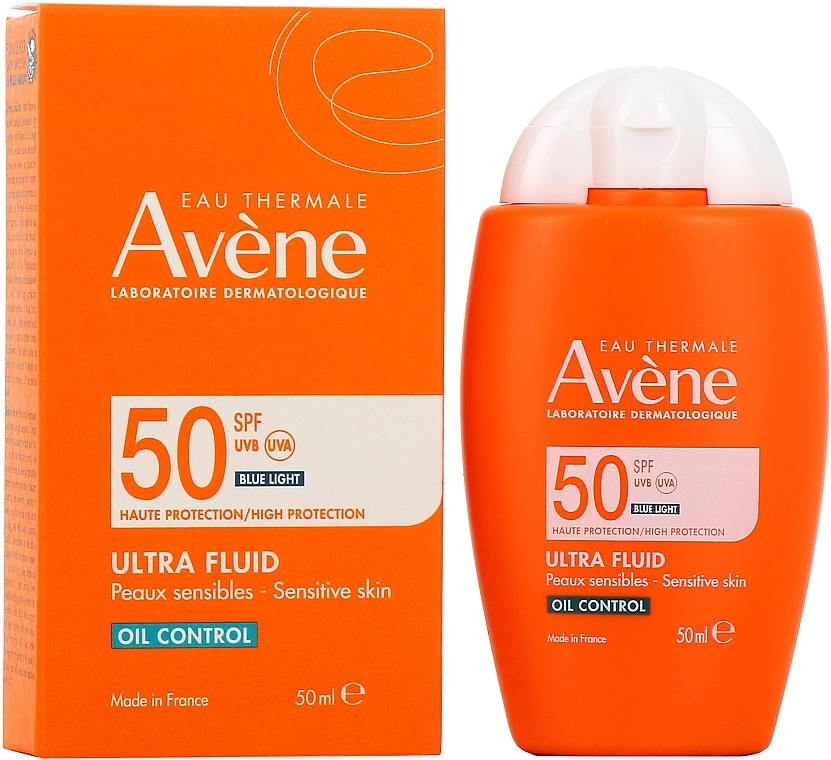 Сонцезахисний флюїд - Avene Eau Thermale Ultra Fluid Oil Control Matifying SPF50 — фото N2