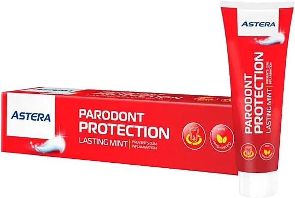 Зубна паста для захисту від пародонтозу - Astera Parodont Protection Lasting Mint — фото N1
