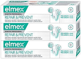 Парфумерія, косметика Набір - Elmex Sensitive Professional Repair & Prevent Trio (toothpaste/3x75ml)