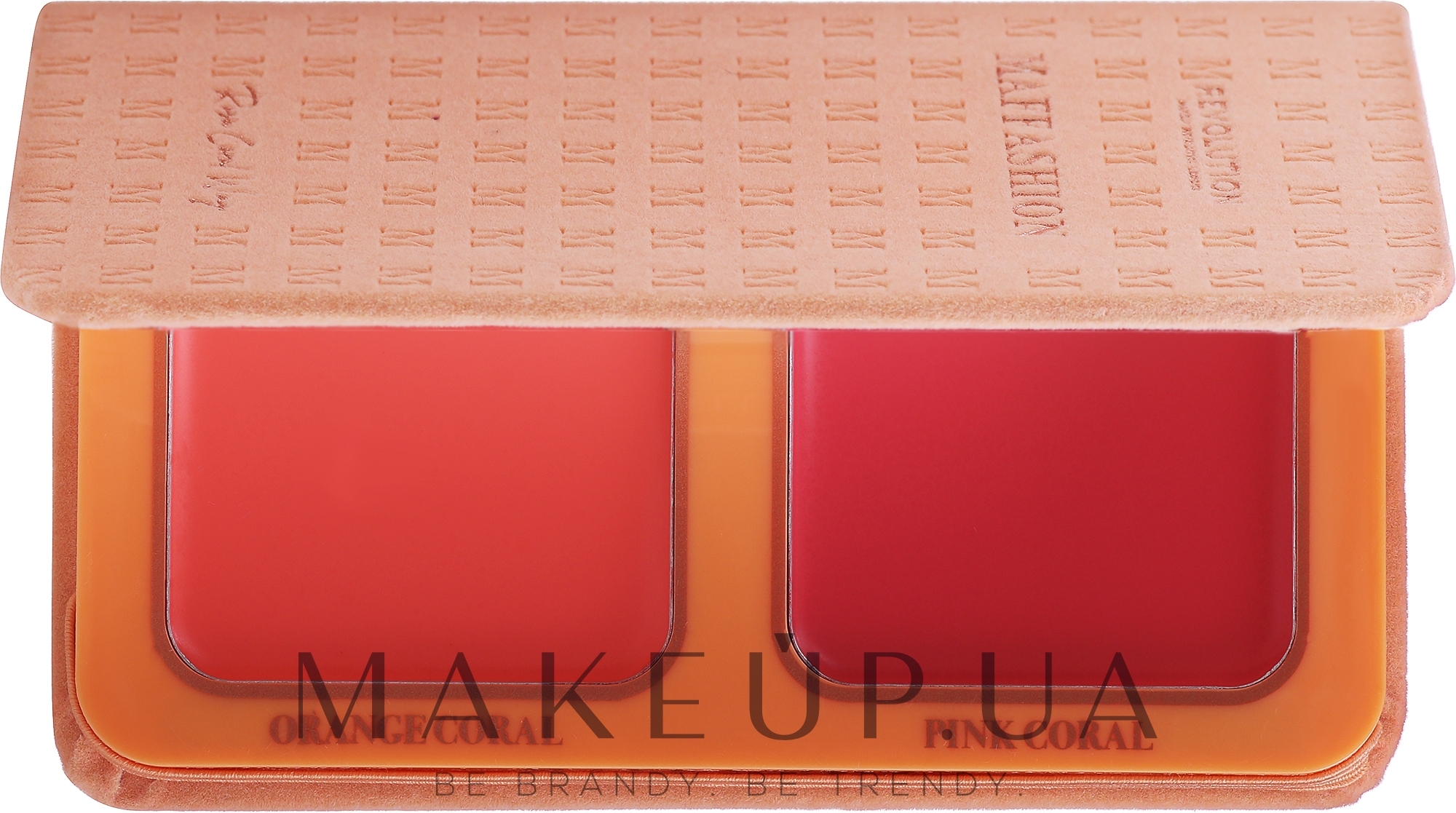 Рум'яна - Makeup Revolution x Maffashion Rosa Coral Way Cream Blush Duo — фото 2x4.2g