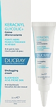 Очищувальний крем від чорних цяток - Ducray Keracnyl Glycolic + Unclogging Cream — фото N2