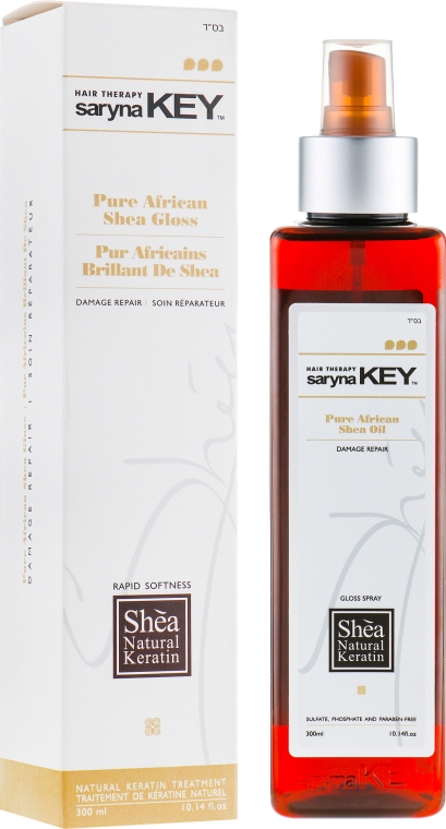 Спрей-блиск з олією ши - Saryna Key Damage Repair Keratin Treatment Pure African Shea Gloss — фото N1