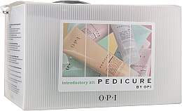 Парфумерія, косметика Набір - OPI. Pedicure Introductory Kit (soak/250ml + soften/250ml + scr/250ml + mask/250ml + mas/lot/250ml + cr/250ml + DVD/1pcs + apron/1pcs )