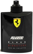 Парфумерія, косметика Ferrari Scuderia Ferrari Black Signature - Туалетна вода (тестер без кришечки)