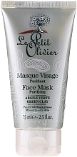 Маска для обличчя з очисними компонентами Чайне Дерево - Le Petit Oliver Face Mask with Purifying Ingredients Tea Tree — фото N1